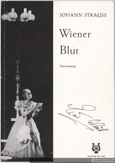  - Wiener Blut. Operette in drei Akten (= Aug. Cranz Edition Nr. 1020). Vollständiger Klavierauszug mit Text.