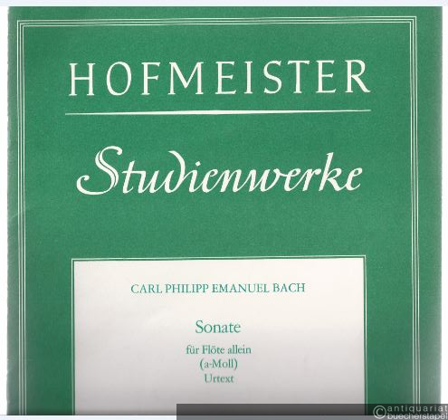  - Sonate für Flöte allein (a-Moll). Urtext (= Hofmeister 7141).