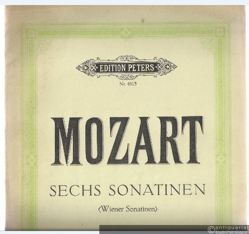  - Sechs Sonatinen für Klavier zu zwei Händen (Wiener Sonatinen) (= Edition Peters, Nr. 4615).