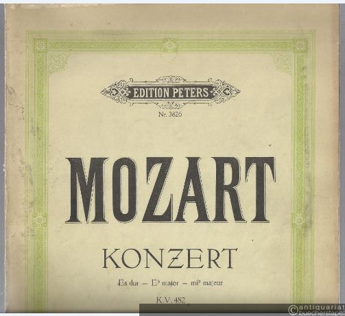  - Konzert Es-Dur (KV 482) / Konzert für Klavier und Orchester (= Edition Peters, Nr. 3826).
