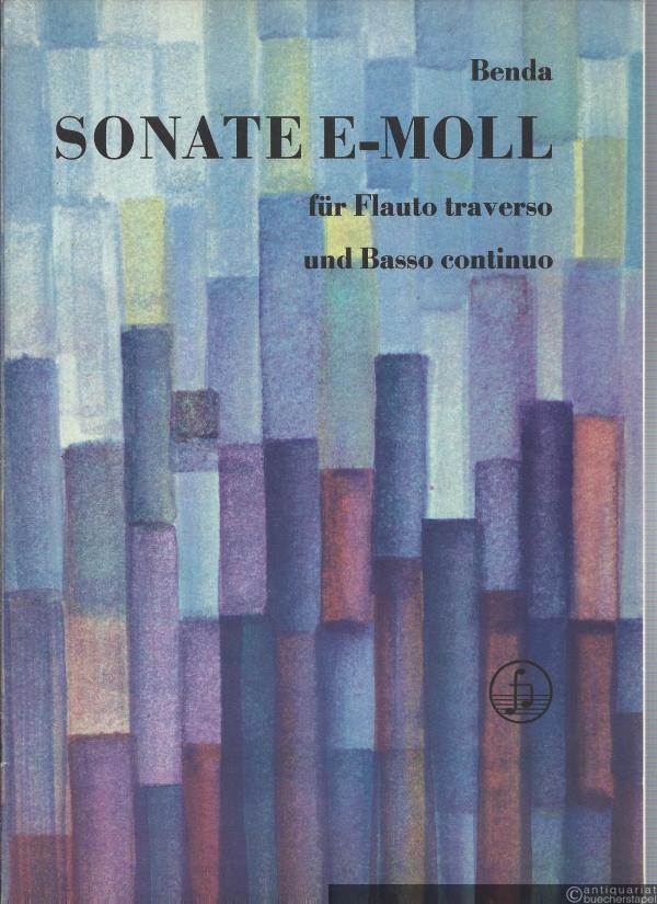  - Sonate e-Moll für Flauto traverso und Basso continuo.