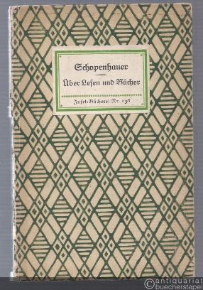  - Über Lesen und Bücher (= Insel-Bücherei Nr. 138).