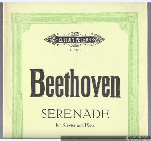  - Serenade für Klavier und Flöte (oder Violine) Op. 41 (= Edition Peters, Nr. 4663).