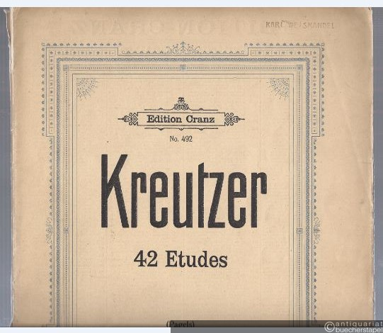  - Quarante-deux Etudes ou Caprices pour Violon (= Edition Cranz, No. 492). Für Viola.