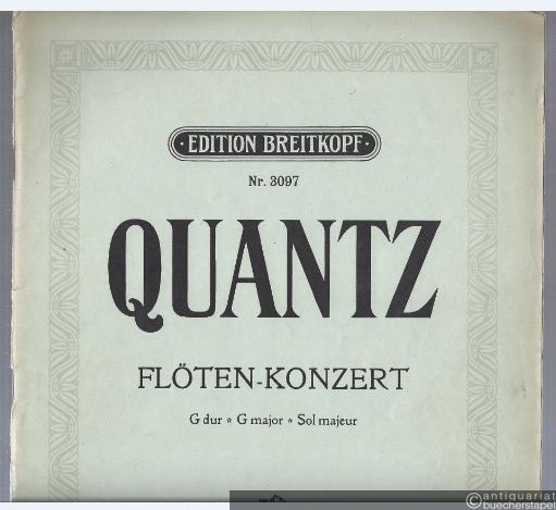  - Konzert G-Dur für Flöte und Pianoforte (= Edition Breitkopf, Nr. 3097).