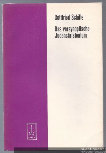  - Das vorsynoptische Judenchristentum (= Aufsätze und Vorträge zur Theologie und Religionswissenschaft, Heft 48).