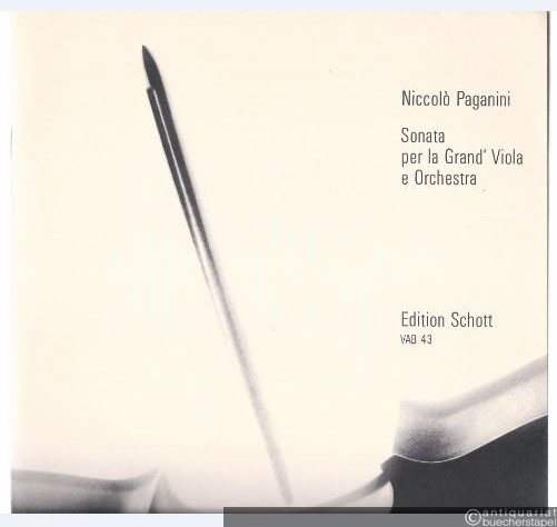  - Sonata per la Grand' Viola e Orchestra (= Edition Schott, VAB 43).
