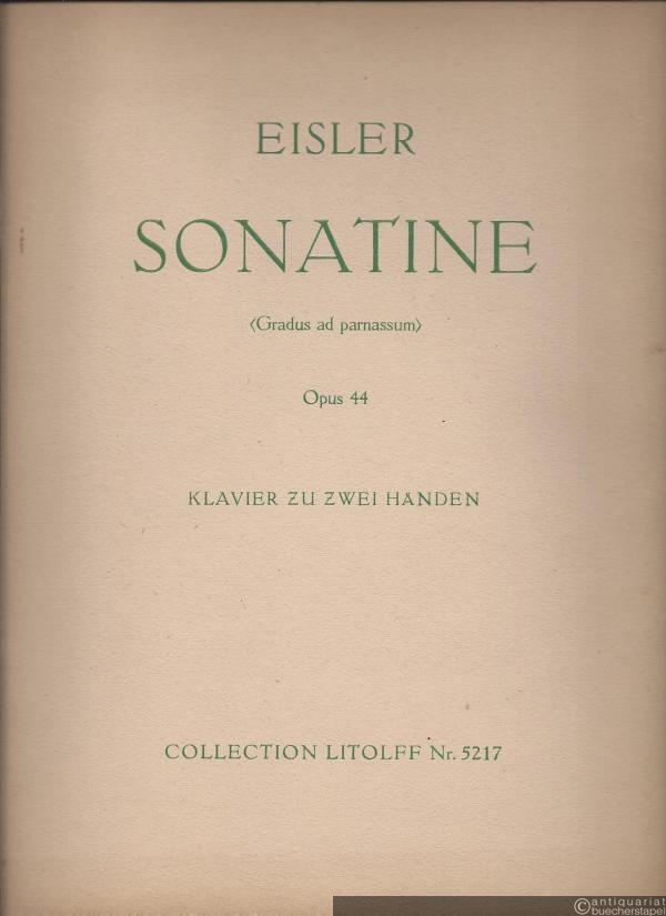  - Sonatine (Gradus ad parnassum) op. 44 für Klavier zu zwei Händen (= Collection Litolff Nr. 5217).