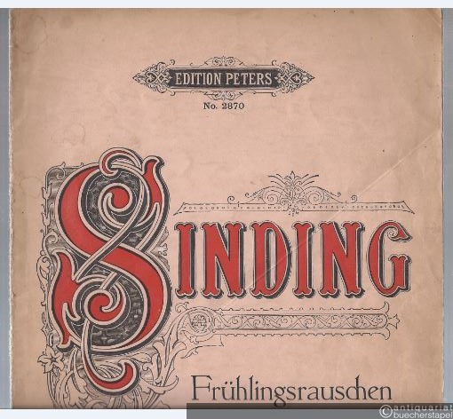  - Frühlingsrauschen - Gazouillement du Printemps - Rustle of Spring. Klavierstück op. 32 no. 3 (= Edition Peters, Nr. 2870).