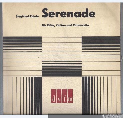  - Serenade für Flöte, Violine und Violoncello (= DVfM 8321).