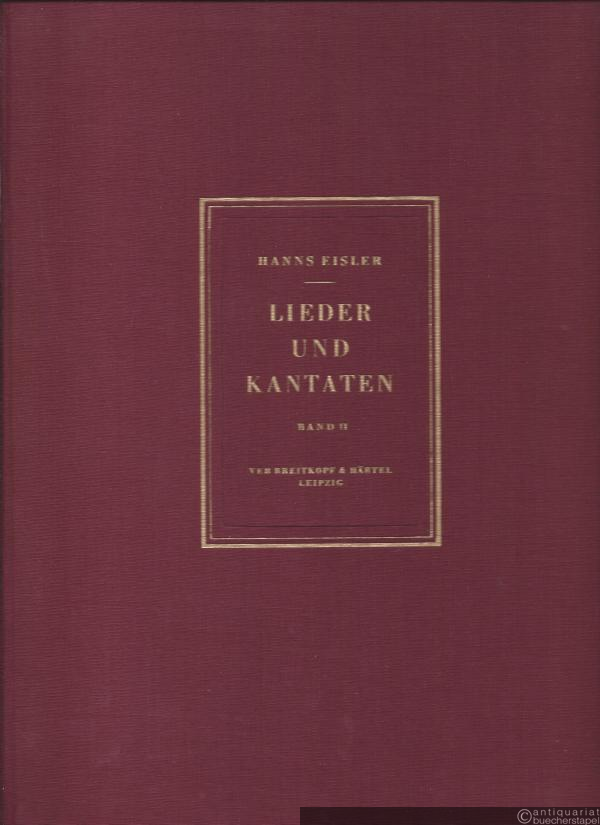  - Lieder und Kantaten, Band 2.