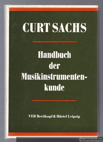 - Handbuch der Musikinstrumentenkunde (= Kleine Handbücher der Musikgeschichte nach Gattungen, Band 12).