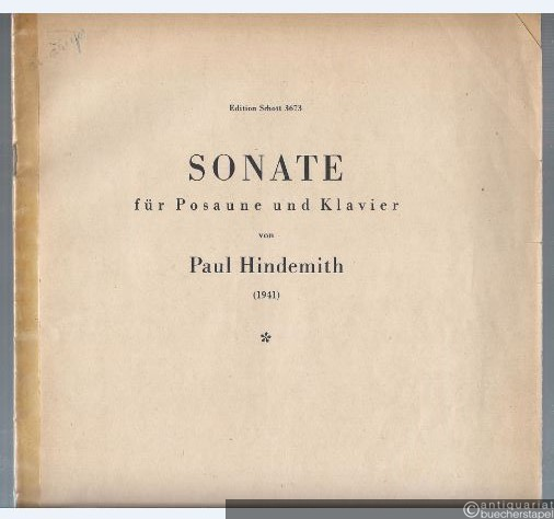  - Sonate für Posaune und Klavier (1941) (= Edition Schott, Nr. 3673).