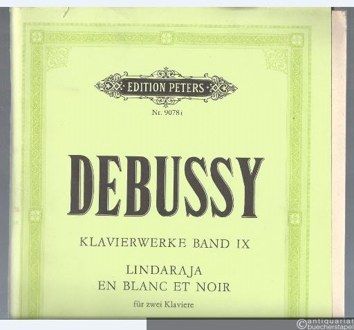  - Klavierwerke Band IX. Lindaraja / En Blanc et Noir (= Edition Peters, Nr. 9078i). Für zwei Klaviere zu vier Händen.