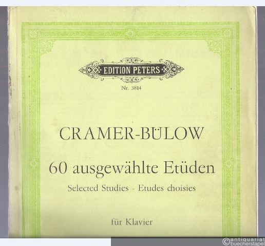  - 60 ausgewählte Etüden für Klavier. / Selected Studies. / Etudes choisies. Mit Anweisungen zum Studium von Otto Weinreich (= Edition Peters, Nr. 3814).