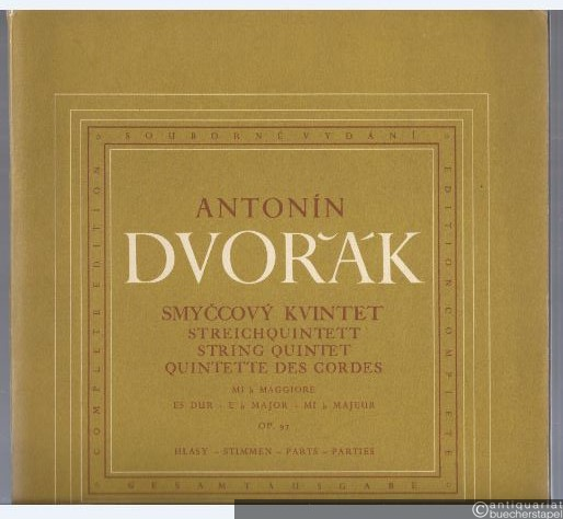  - Smyccovy Kvintet / Streichquintett Es-Dur / String Quintet Eb major / Quintette des Cordes mi b majeur op. 97. Stimmen / Parts.