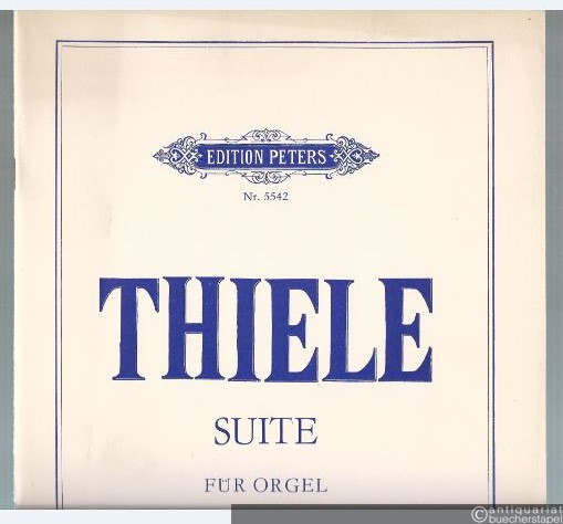  - Suite für Orgel (1979) (= Edition Peters, Nr. 5542). Autograph-Edition.