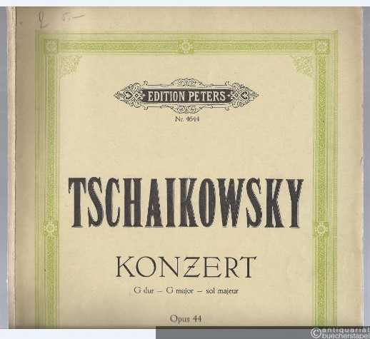  - Konzert für Klavier und Orchester Nr. 2 G-Dur Op. 44 (= Edition Peters, Nr. 4644). Partitur.