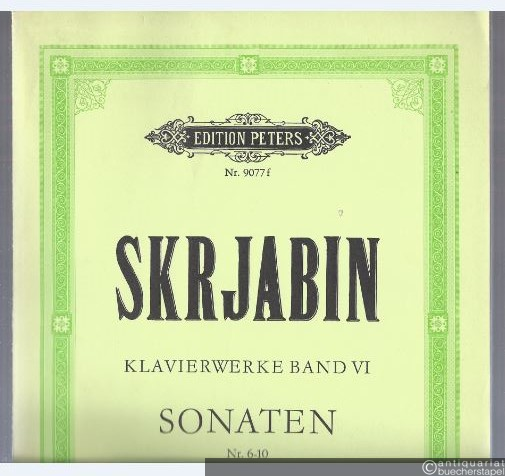  - Ausgewählte Klavierwerke, Band VI. Sonaten Nr. 6-10 (= Edition Peters, Nr. 9077f).