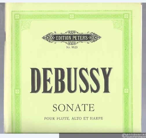  - Sonate pour Flute, Alto et Harpe (1915) (= Edition Peters, Nr. 9123).