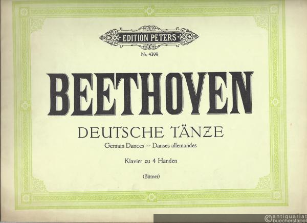  - Deutsche Tänze für Klavier zu 4 Händen (= Editions Peters, Nr. 4399).