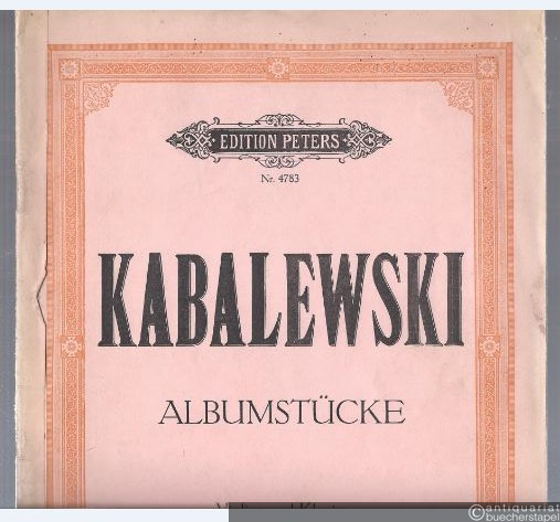  - Albumstücke für Violine und Klavier. Im Anhang: Zwei Violinduette mit Klavierbegleitung (= Edition Peters, Nr. 4783).