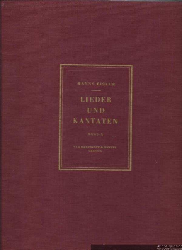  - Lieder und Kantaten, Band 5.