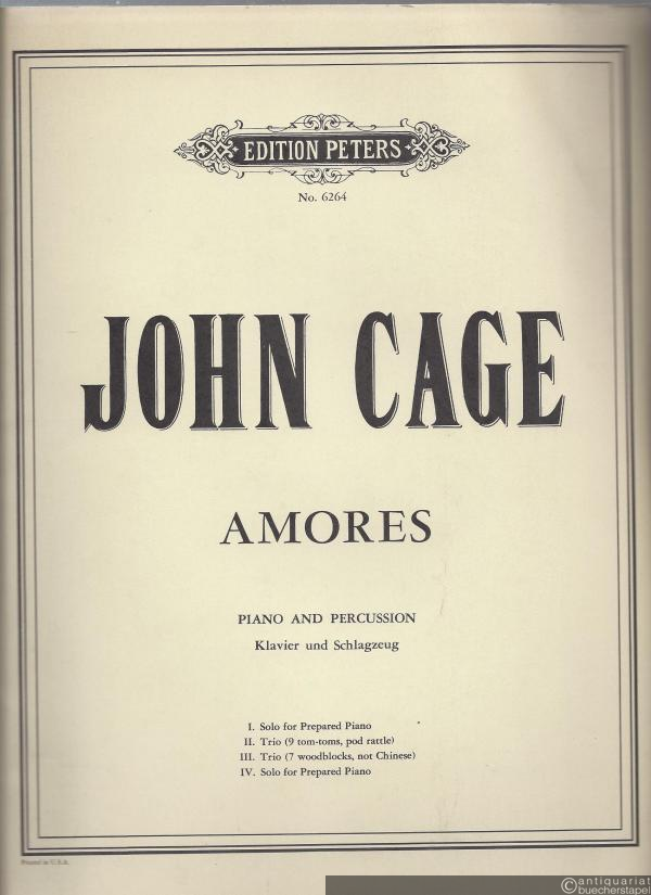  - Amores. Piano and Percussion / Klavier und Schlagzeug (= Edition Peters, Nr. 6264).