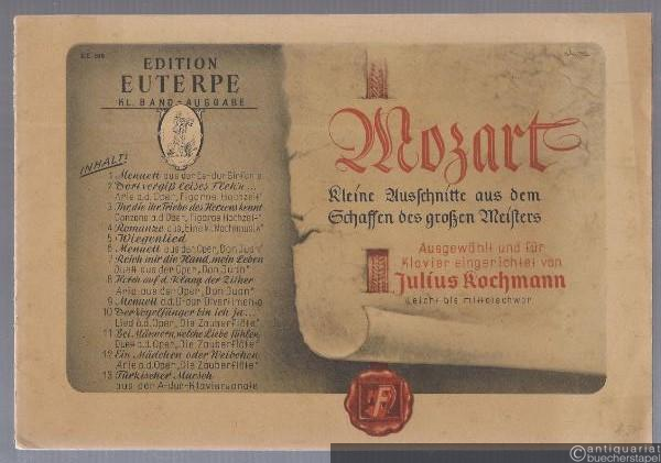 - Kleine Ausschnitte aus dem Schaffen des großen Meisters (= Edition Euterpe, 108). Kleine Band-Ausgabe für Klavier.
