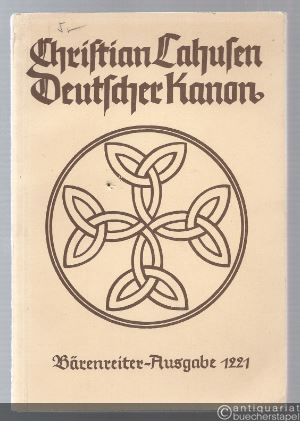  - Deutscher Kanon. Kanons nach Volkssprüchen und Sprüchen großer deutscher Dichter (= Bärenreiter-Ausgabe 1221).