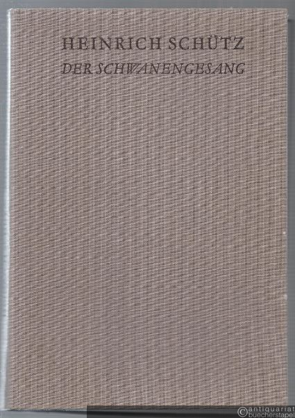  - Der Schwanengesang. Des Königs und Propheten Davids 119. Psalm in elf Stücken nebst einem Anhang des 100. Psalms und eines deutschen Magnificats SWV 482-494 (= DVfM 7964).