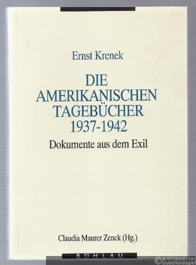  - Die amerikanischen Tagebücher 1937 - 1942. Dokumente aus dem Exil (= Stichwort Musikgeschichte).