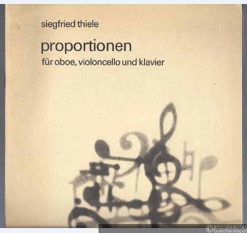  - Proportionen für Oboe, Violoncello und Klavier (= DVfM 8333).