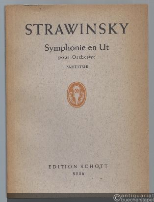  - Symphonie en Ut pour Orchestre (= Edition Schott, Nr. 3536). Partitur.