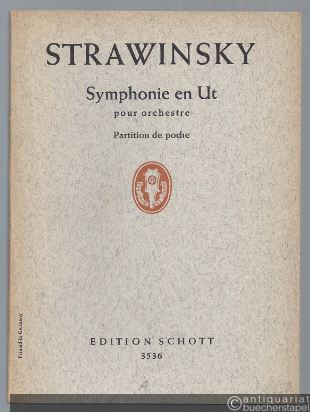  - Symphonie en Ut pour Orchestre (= Edition Schott, Nr. 3536). Partition de poche.