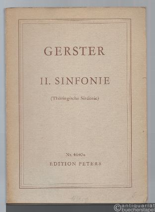  - II. Sinfonie (Thüringische Sinfonie) (= Edition Peters, Nr. 4640a). Partitur.