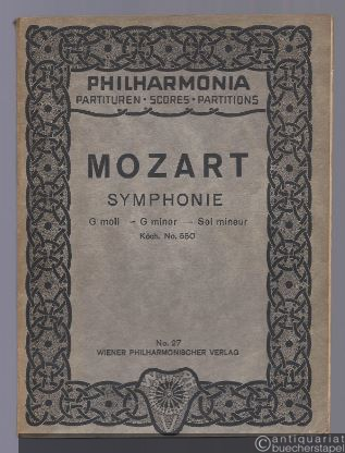  - Symphonie G moll - G minor - Sol mineur KV 550 (= Philharmonia Taschenpartituren, No. 27).