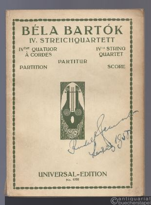  - IV. Streichquartett für 2 Violinen, Viola und Violoncello (= Universal-Edition, Nr. 9788). Partitur.
