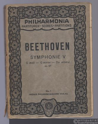  - Symphonie Nr. V c-Moll, Op. 57 (= Philharmonia Taschenpartituren, No. 1).