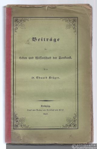 - Beiträge für Leben und Wissenschaft der Tonkunst.