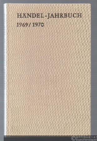  - Händel-Jahrbuch. 15./16. Jahrgang 1969/1970.