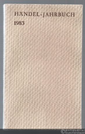  - Händel-Jahrbuch. 29. Jahrgang 1983.