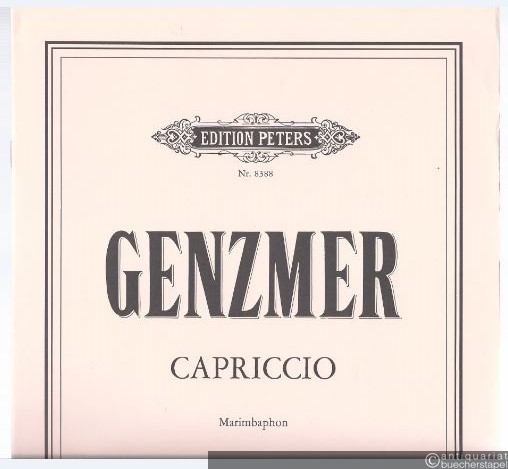  - Capriccio für Marimbaphon (= Edition Peters, Nr. 8388).