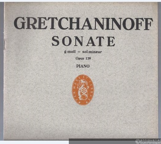  - Sonate g-Moll / sol mineur op. 129 (= Edition Schott, Nr. 2164). Piano.