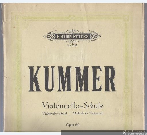  - Violoncelloschule für den ersten Unterricht op. 60 / Violoncello-School / Methode de Violoncelle (= Edition Peters, Nr. 3247).