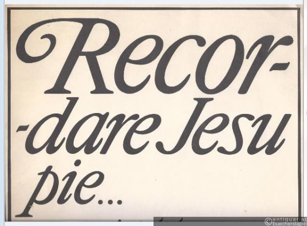  - Recordare Jesu pie ... fragment z Polskiego Requiem na glosy solowe, chor mieszany i orkiestre symfoniczna (= PWM 8593). Partitur.