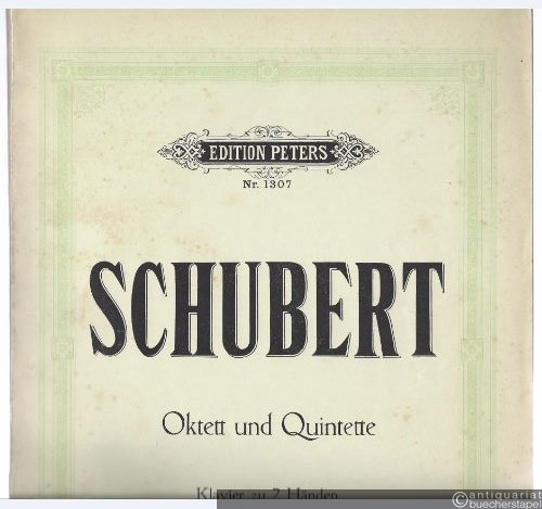  - Oktett und Quintette für Klavier zu 2 Händen (= Edition Peters, Nr. 1307).