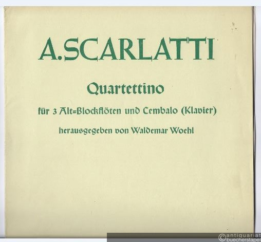  - Quartettino für 3 Altblockflöten und Cembalo (Klavier) (= Edition Peters, Nr. 4559).