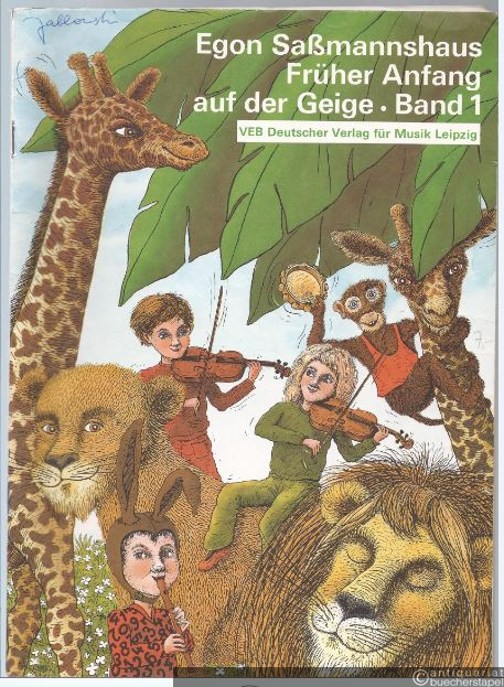  - Früher Anfang auf der Geige, Band 1. Eine Violinschule für Kinder ab 4 Jahren (= DVfM 30049).