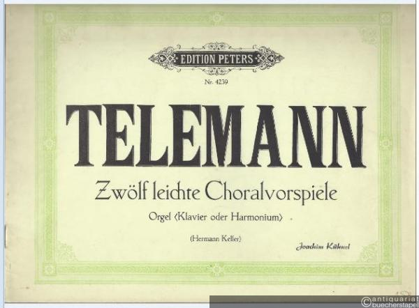  - Zwölf leichte Choralvorspiele für Orgel manualiter oder Klavier (Harmonium) (= Edition Peters, Nr. 4239).